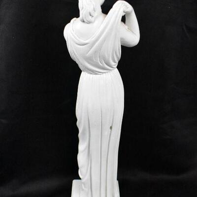 Vintage Statue, Woman in Dress, Greek/Roman/Italian?