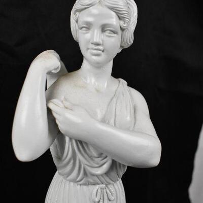 Vintage Statue, Woman in Dress, Greek/Roman/Italian?