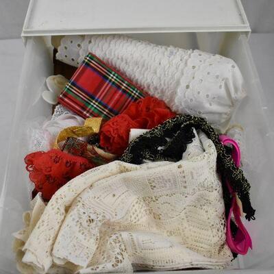 Sterilite 2 Drawers filled with Ribbons & Lace