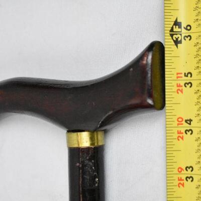 Wooden Cane, 36" Dark Brown