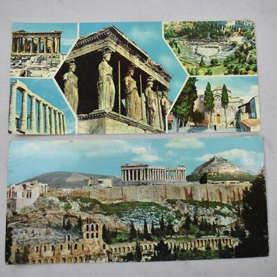 Qty 4 Vintage Postcards from Greece