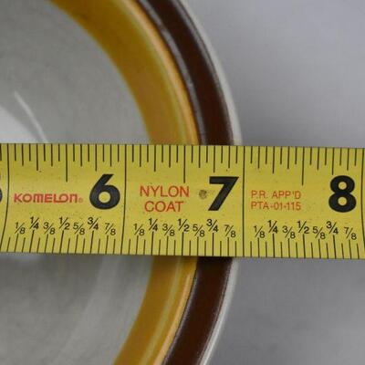 15 pc Vintage Dishes. Fall Colors Tan/Orange/Brown