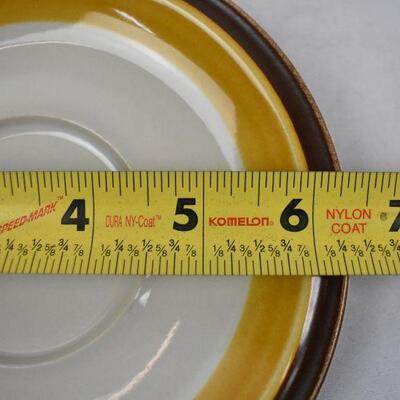 15 pc Vintage Dishes. Fall Colors Tan/Orange/Brown