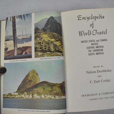 1961 Encyclopedia of World Travel by Doubleday & Cooley Volume One - Vintage