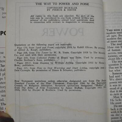 Antique 1892 Steps to Christ & Vintage 1949 The Way to Power and Poise