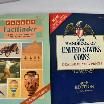 7 pc Non-Fiction/Informational: MicroMap, Coins, Factfinder, Statistics