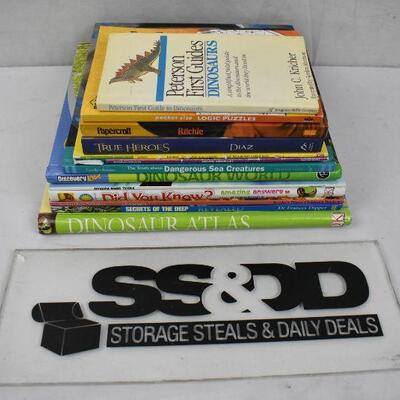 13 Kids Books: Nonfiction/Informational: Dinosaurs, Sea Creatures, etc
