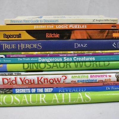 13 Kids Books: Nonfiction/Informational: Dinosaurs, Sea Creatures, etc