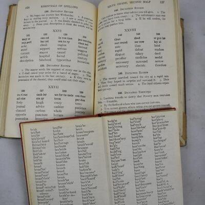 2 Hardcover Books: 20000 Words (1947) & Essentials of Spelling (1919)