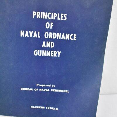 2 Vintage Books: Radar Electronic 1944 & Naval Ordinance & Gunnery 1971