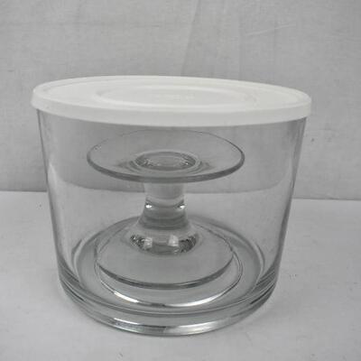 Pampered Chef Trifle Bowl with Lid & Stand