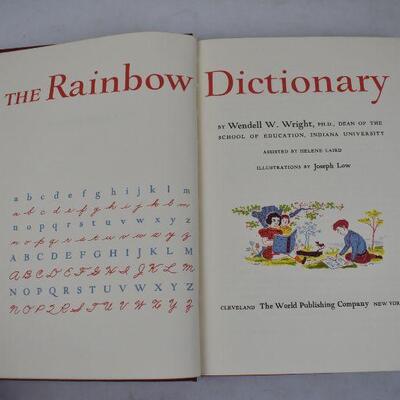 The Rainbow Dictionary by Wendell W. Wright, Hardcover Vintage 1959