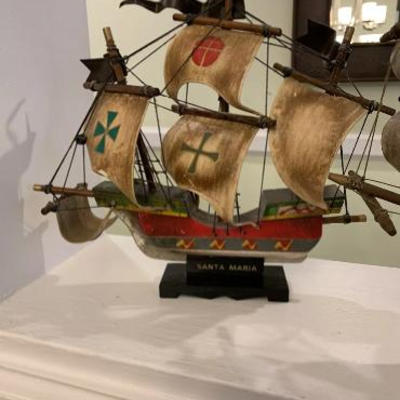 Antique wooden ships