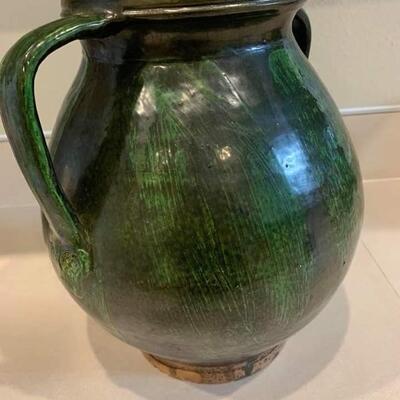 Watermelon looking vase