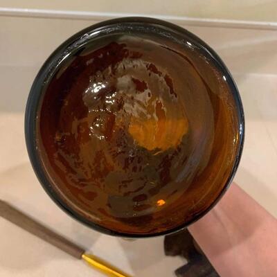 Antique vintage glass pitcher 