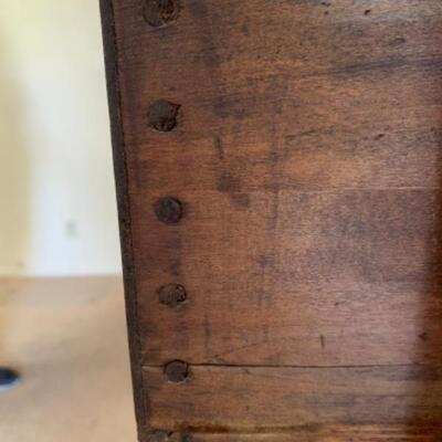 Vintage 6-drawer oak dresser (38â€x18â€x49.5â€)