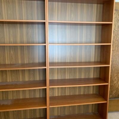 Pair of book shelves (35”x12.5”x75”)