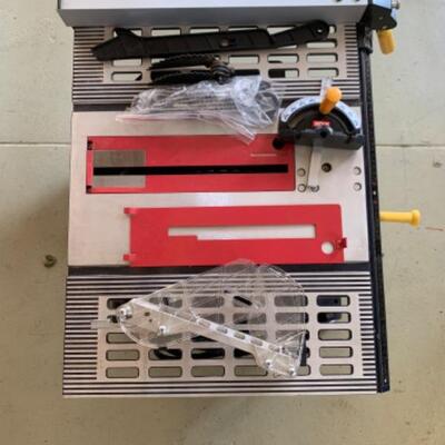 92.  Portable table saw (mint condition) by Chicago Electric