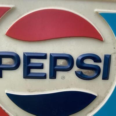 Lot#59 Large Double Sided Lighted Pepsi sign