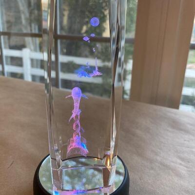 Glow glass underwater scene 