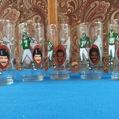 Lot#60 Ron Jaworski Collectible McDonald's Glasses lot