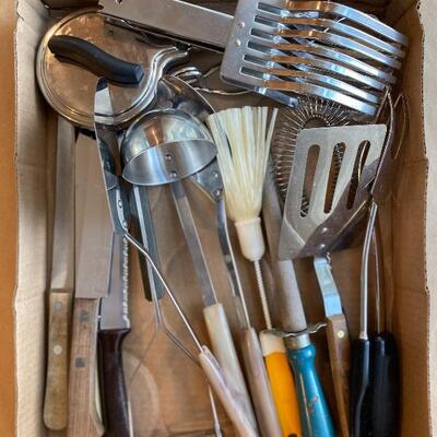 Vintage kitchen tool and utensil lot