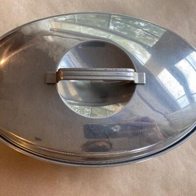 Vintage Flint where roaster Pan with lid