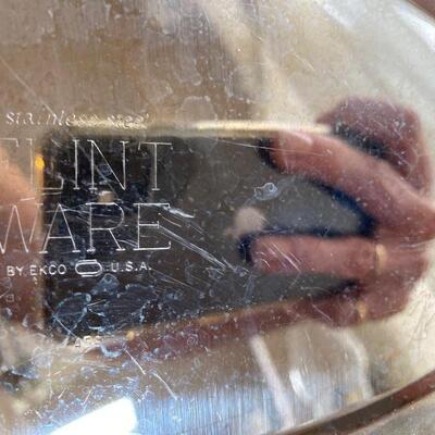 Vintage Flint where roaster Pan with lid