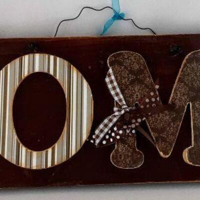 Crafty "Home" Sign