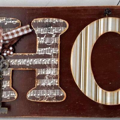 Crafty "Home" Sign