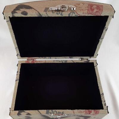 Butterfly Burlap Covered Box