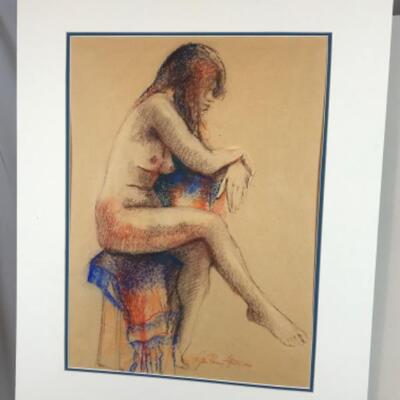 D - 175 Jean Ranney Smith Original Pastel Nude Art