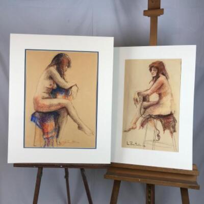 D - 175 Jean Ranney Smith Original Pastel Nude Art