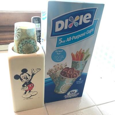 Disney Mickey Mouse Dixie Cup Dispenser