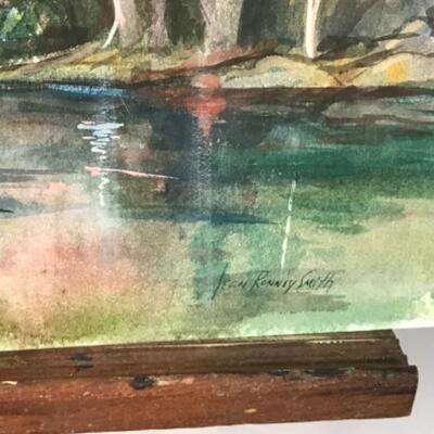 D - 182 Jean Ranney Smith Original Watercolor Paintings “Canoeing” “Kayaking”