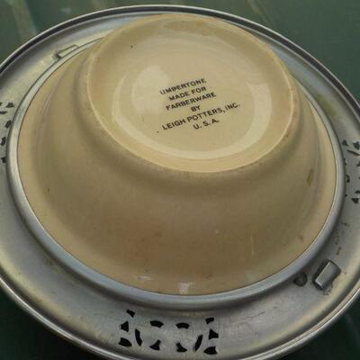 " Vintage Umpertone By Farberware Leigh Potters , Candy Dish.