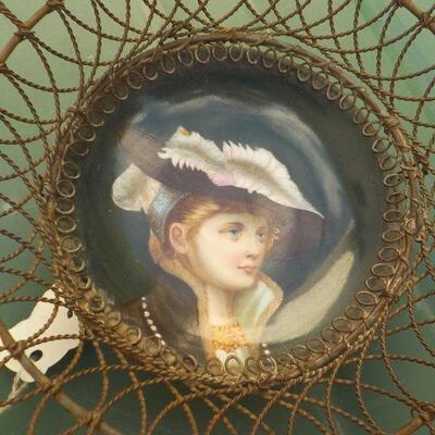 "1800's wire art and hand painted Princess". 