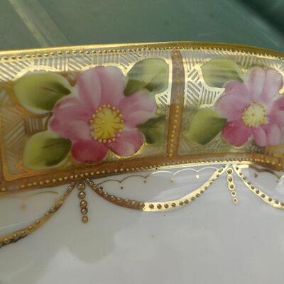 Vintage " Serving Platter 14 in. long by Nippon."