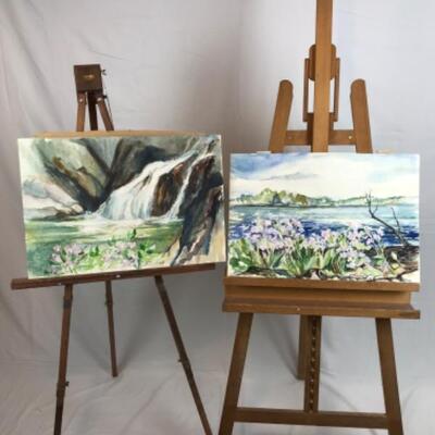 D - 183 Jean Ranney Smith Original “Water Scenery” Watercolor Paintings