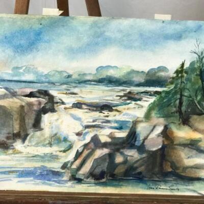 D - 185 Jean Ranney Smith Original “River Scenery” Watercolor Paintings
