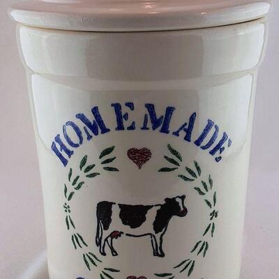 Ceramic Cow Cannister