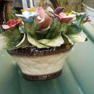 " Capodimonte Ceramic Flower arrangement".