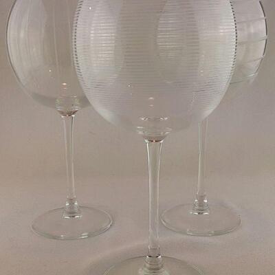 3 Glass Big Bowl Stemware