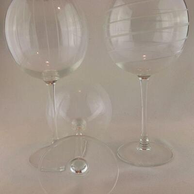 3 Glass Big Bowl Stemware