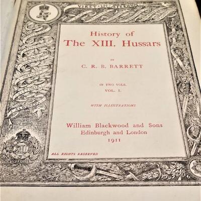 Lot #214 Rare Set - History of the XIII Hussars in two volumes - 1911