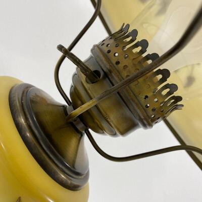 .55. Electric Three-Way GWTW Brass Flower Lamp