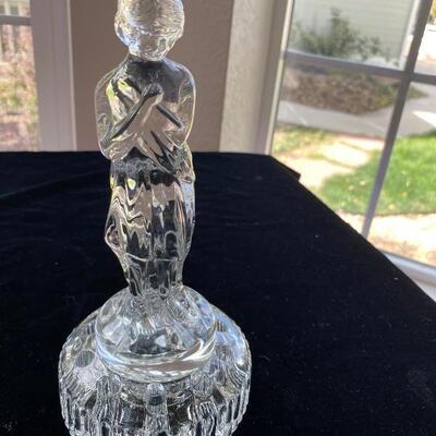Glass figural flower frog 
