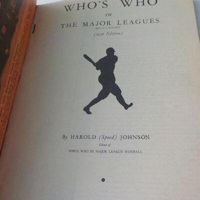" 1936 and 1938 Who's Who Major Baseball League's".