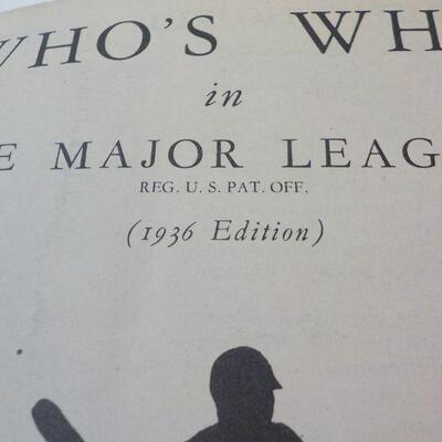 " 1936 and 1938 Who's Who Major Baseball League's".