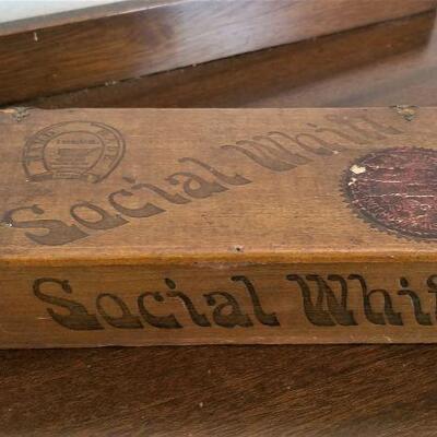 Lot #216  Vintage "Social Whiff" Cigar Box - Store Display